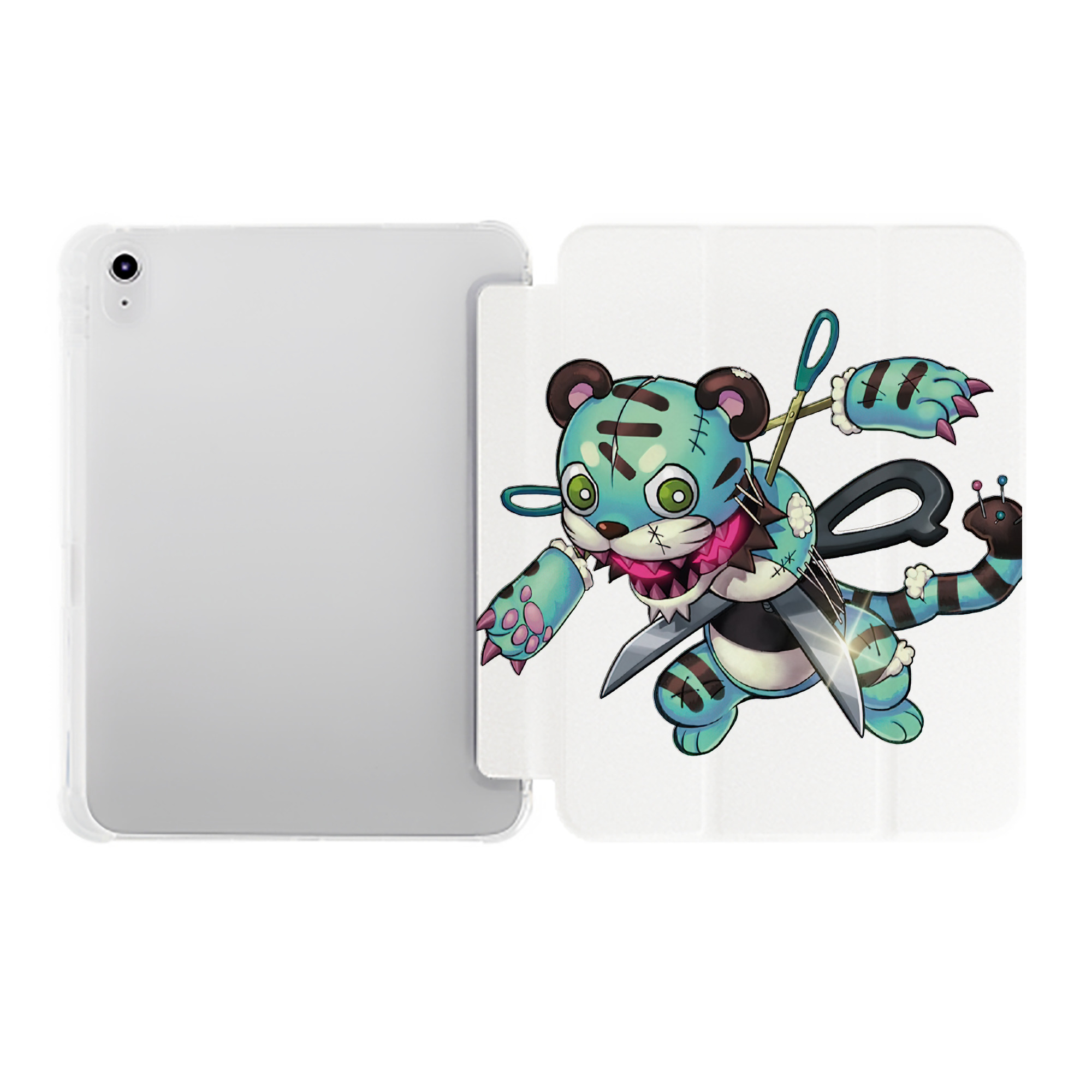 （画像用） 遊☆戯☆王 Yu-Gi-Oh! IPad ケース ペン収納付き 三つ折りスタンド PUレザー×シリコン 対応機種9.5/10.5/10.9インチ
